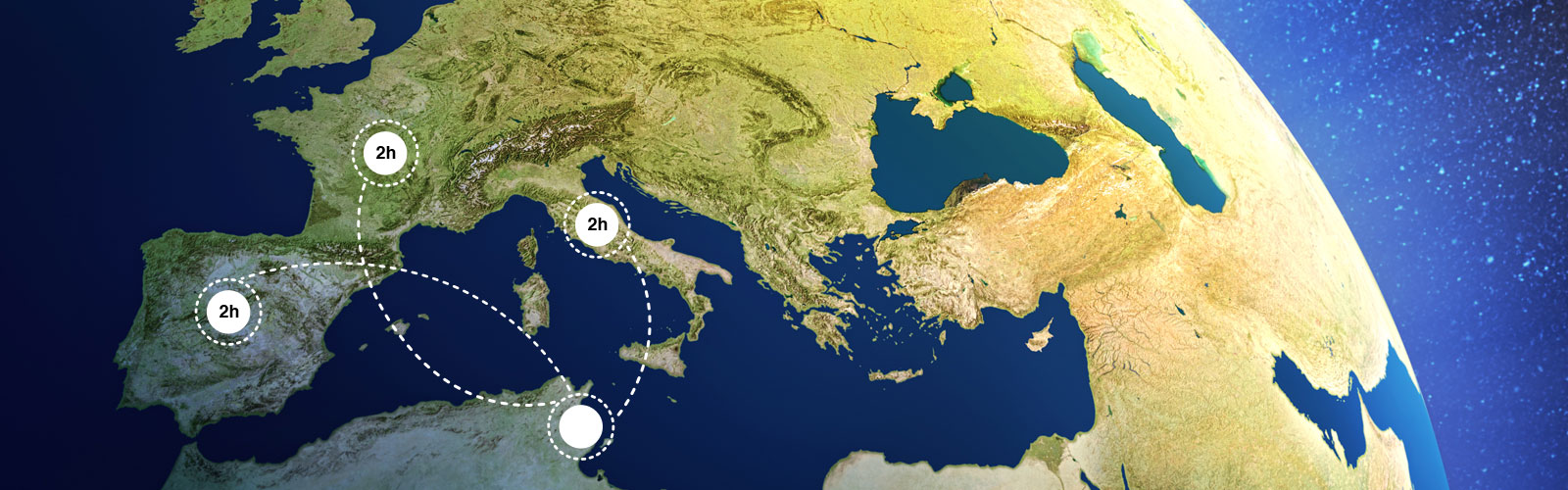 Situé à 15 minutes de l'aéroport international de Monastir, nous livrons l'europe en 5 jours